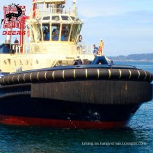 Defensa de tipo remolcador de caucho marino para protección de buques para remolcador